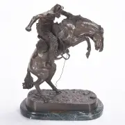 Bronco Buster by Frederic Remington, Bronze, sold Jan 2020