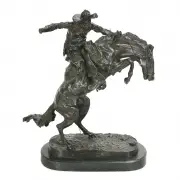 Wooly Chaps by Frederic Remington, Bronze, sold Jan 2020