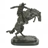 Wooly Chaps by Frederic Remington, Bronze, sold Jan 2020