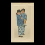 Elizabeth Keith, Portrait of two Children, Color etching