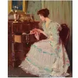 Edward Dufner, The Old Bureau, Oil on board
