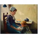 Walter Keith, Mother and Child, Oil on canvas