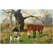 Arthur Redgate, The Hunt, Oil on canvas