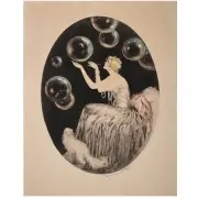 Louis Icart, Bubbles, Etching