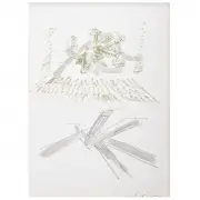 Untitled by Mark di Suvero, Mixed media on paper, sold Feb 2020
