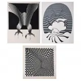 Roy Ahlgren, Eternal Vigilance, Metamorphosis and Concave Triad I, Serigraph