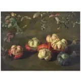 Jeffrey Ripple, Squash and Leaves, Oil