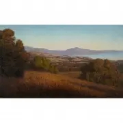 Leonard Lester, Coastal Hills, Oil on canvas