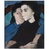 Cornelis Ruhtenberg, Untitled dual Portrait, Oil on canvas