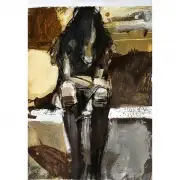 Kim Frohsin, Julie E: Frontal, Mixed Media