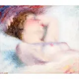 William Clapp, Nude, Oil on board