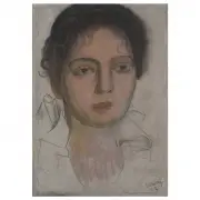 Diego Rivera, Portrait of a woman, Mixed media