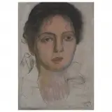 Diego Rivera, Portrait of a woman, Mixed media