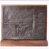 Robert Scriver, Cowboy on Horseback, Bronze