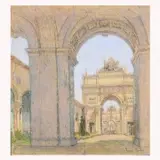 Isabel Hunter, The Arches, Pastel