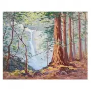 Forest Falls by Frank Montague Moore, Oil on board, sold Jul 2020
