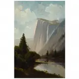 Ransome Holdredge, Bridal Veil Fall, Yosemite Valley, Oil on canvas