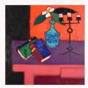 Roger Bonafe, Le Chandelier, Oil on canvas
