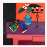 Roger Bonafe, Le Chandelier, Oil on canvas