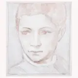 Richard Britell, Portrait of a Young Boy, Mixed media on paper
