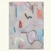 Richard Hogan, Red eye, Oil and charcoal on canvas