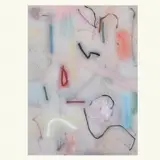 Richard Hogan, Red eye, Oil and charcoal on canvas