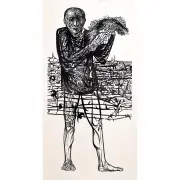 Leonard Baskin, Man of Peace, Woodcut