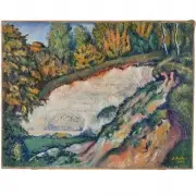 James Butler, Lime Quarry, Val, Giverny, 1922, oil on canvas