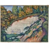 James Butler, Lime Quarry, Val, Giverny, 1922, oil on canvas