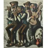 Jesus Villar, Four Musicians, oil on canvas