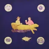 Hung Liu, Two Men in Canoe, 1997, mixed media