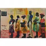 Charlie Carlos Palmer, The Voting Line, 1999, oil on canvas