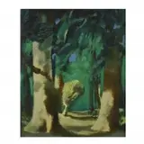 Jean de Botton, La Foret et le Roi des Aulnes (866), 1940, oil on canvas
