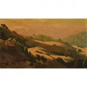 Ludmilla Welch, Rolling Hills, Oil on board