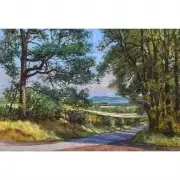 Landscape with Trees by James McIntosh Patrick, Watercolor on paper, sold May 2020