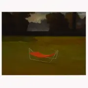 Dennis Lustick, Hammock, Oil on masonite