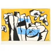 Les Buches by Fernand Léger, Lithograph, sold Aug 2020