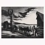 Thomas Hart Benton, Nebraska Evening (Arkansas Evening)