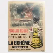 Auguste Roedel, Moulin Rouge: La Bohme Artiste, Lithograph