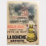 Auguste Roedel, Moulin Rouge: La Bohme Artiste, Lithograph
