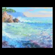 Pierre Bittar, La Mer Agite (The Rough Sea), Oil on canvas