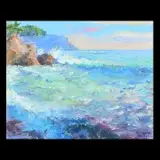 Pierre Bittar, La Mer Agite (The Rough Sea), Oil on canvas