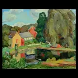 Mary Susan Collins, Brookvale Pond, Oil on canvas
