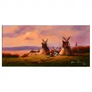 Heinie Hartwig, Summer Sundown, Oil on masonite