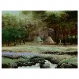 Thomas DeDecker, Native Encampment Amongst the Trees