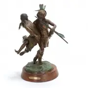 Clyde Ross Morgan, Chiricahua Courtship, 1984, bronze