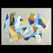 Bela de Kristo, Cubist Still Life, oil on canvas