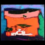 Roger Bonafe, Le Moulin a eau, oil on canvas