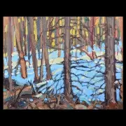 John William Beatty, Wood Lands, oil on panel