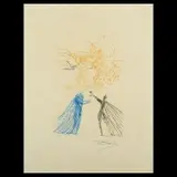 Salvador Dalí, Tristan et Iseult, 1970, color engraving